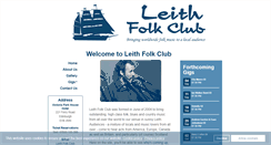 Desktop Screenshot of leithfolkclub.com