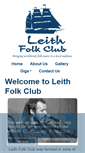 Mobile Screenshot of leithfolkclub.com