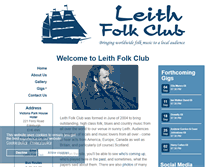 Tablet Screenshot of leithfolkclub.com
